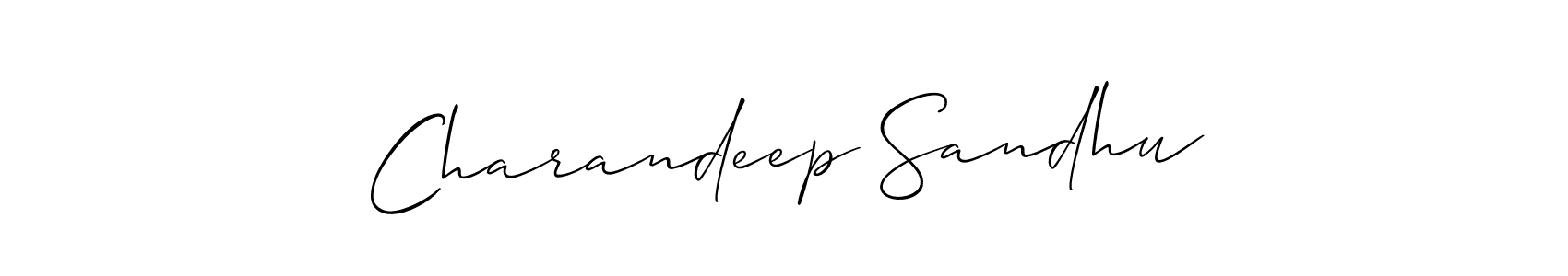 You should practise on your own different ways (Allison_Script) to write your name (Charandeep Sandhu) in signature. don't let someone else do it for you. Charandeep Sandhu signature style 2 images and pictures png