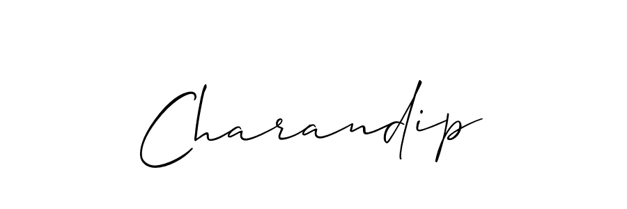 Charandip stylish signature style. Best Handwritten Sign (Allison_Script) for my name. Handwritten Signature Collection Ideas for my name Charandip. Charandip signature style 2 images and pictures png