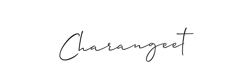 Use a signature maker to create a handwritten signature online. With this signature software, you can design (Allison_Script) your own signature for name Charangeet. Charangeet signature style 2 images and pictures png