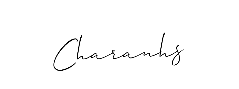 It looks lik you need a new signature style for name Charanhs. Design unique handwritten (Allison_Script) signature with our free signature maker in just a few clicks. Charanhs signature style 2 images and pictures png