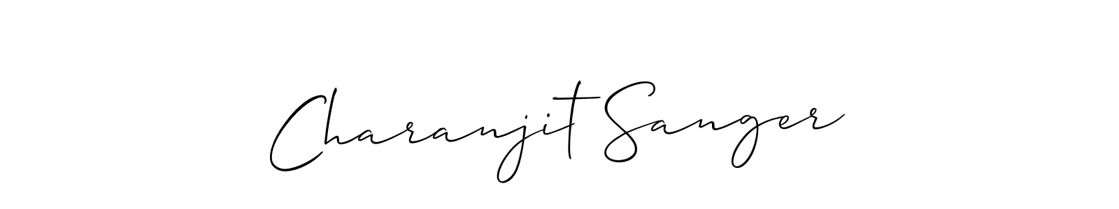 Also we have Charanjit Sanger name is the best signature style. Create professional handwritten signature collection using Allison_Script autograph style. Charanjit Sanger signature style 2 images and pictures png