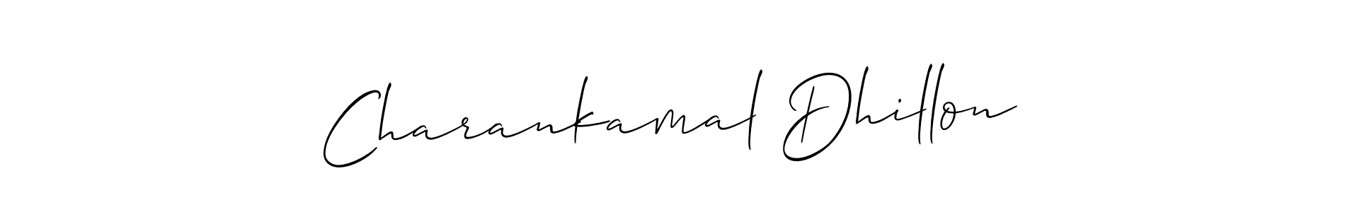 Create a beautiful signature design for name Charankamal Dhillon. With this signature (Allison_Script) fonts, you can make a handwritten signature for free. Charankamal Dhillon signature style 2 images and pictures png