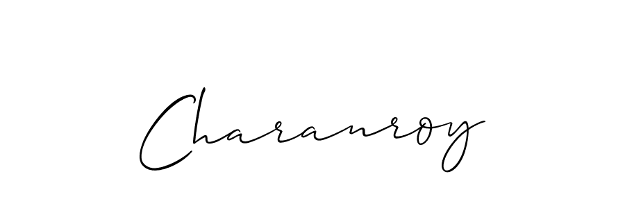 Make a beautiful signature design for name Charanroy. With this signature (Allison_Script) style, you can create a handwritten signature for free. Charanroy signature style 2 images and pictures png