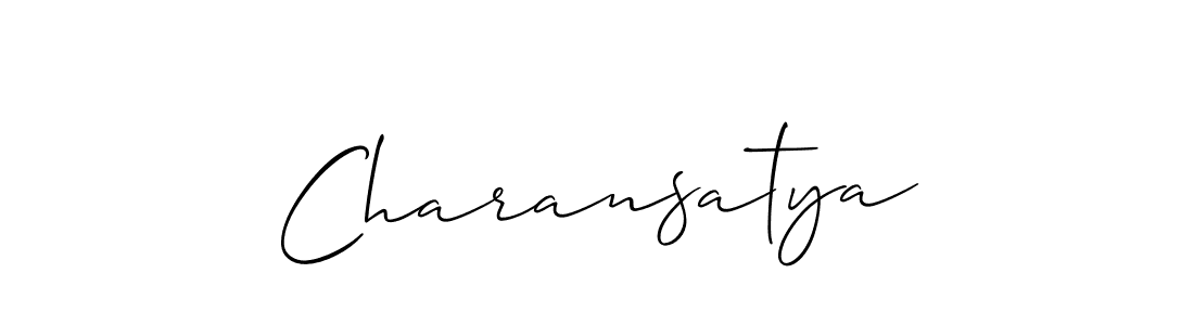 Also we have Charansatya name is the best signature style. Create professional handwritten signature collection using Allison_Script autograph style. Charansatya signature style 2 images and pictures png