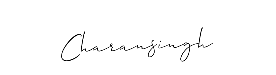 if you are searching for the best signature style for your name Charansingh. so please give up your signature search. here we have designed multiple signature styles  using Allison_Script. Charansingh signature style 2 images and pictures png