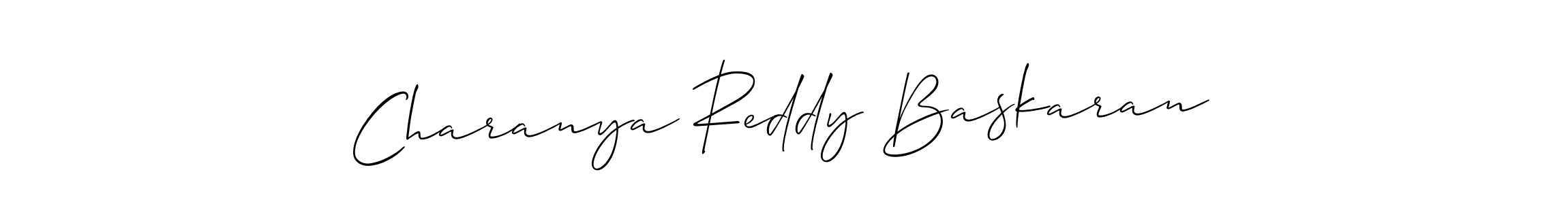 You can use this online signature creator to create a handwritten signature for the name Charanya Reddy Baskaran. This is the best online autograph maker. Charanya Reddy Baskaran signature style 2 images and pictures png