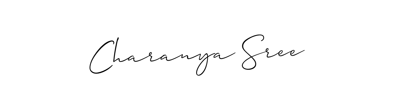 How to Draw Charanya Sree signature style? Allison_Script is a latest design signature styles for name Charanya Sree. Charanya Sree signature style 2 images and pictures png