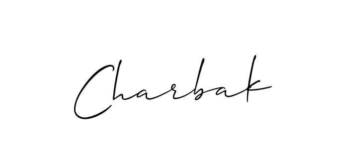 How to make Charbak name signature. Use Allison_Script style for creating short signs online. This is the latest handwritten sign. Charbak signature style 2 images and pictures png
