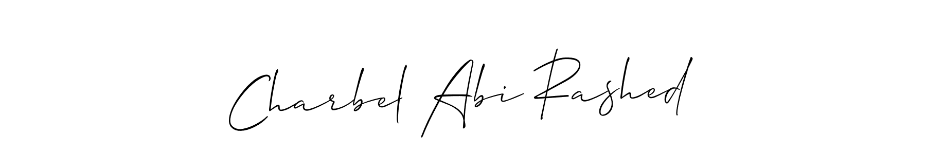 Allison_Script is a professional signature style that is perfect for those who want to add a touch of class to their signature. It is also a great choice for those who want to make their signature more unique. Get Charbel Abi Rashed name to fancy signature for free. Charbel Abi Rashed signature style 2 images and pictures png