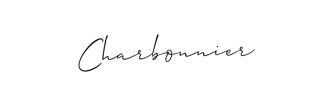 How to Draw Charbonnier signature style? Allison_Script is a latest design signature styles for name Charbonnier. Charbonnier signature style 2 images and pictures png