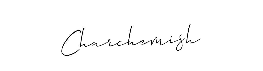 Also You can easily find your signature by using the search form. We will create Charchemish name handwritten signature images for you free of cost using Allison_Script sign style. Charchemish signature style 2 images and pictures png