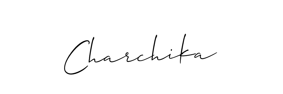 if you are searching for the best signature style for your name Charchika. so please give up your signature search. here we have designed multiple signature styles  using Allison_Script. Charchika signature style 2 images and pictures png