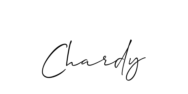 Also we have Chardy name is the best signature style. Create professional handwritten signature collection using Allison_Script autograph style. Chardy signature style 2 images and pictures png