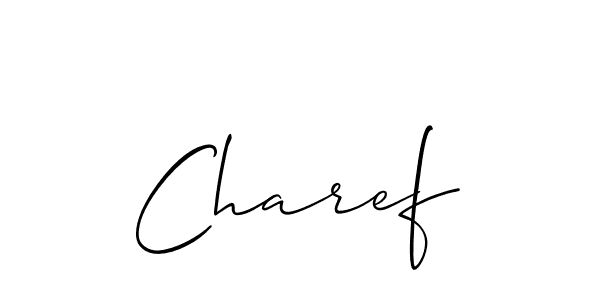 Also You can easily find your signature by using the search form. We will create Charef name handwritten signature images for you free of cost using Allison_Script sign style. Charef signature style 2 images and pictures png