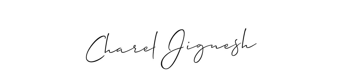 How to Draw Charel Jignesh signature style? Allison_Script is a latest design signature styles for name Charel Jignesh. Charel Jignesh signature style 2 images and pictures png