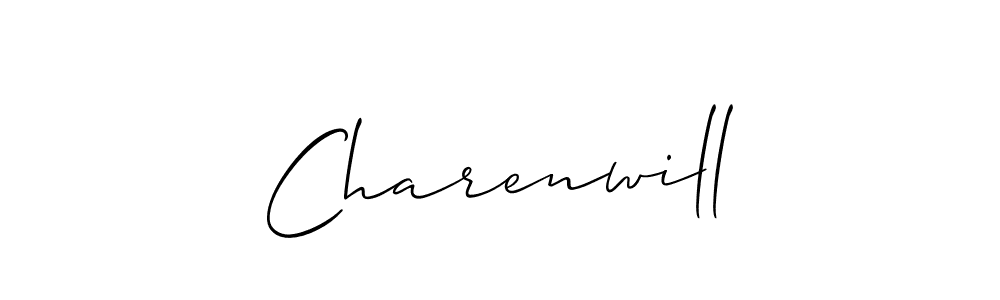 Also You can easily find your signature by using the search form. We will create Charenwill name handwritten signature images for you free of cost using Allison_Script sign style. Charenwill signature style 2 images and pictures png