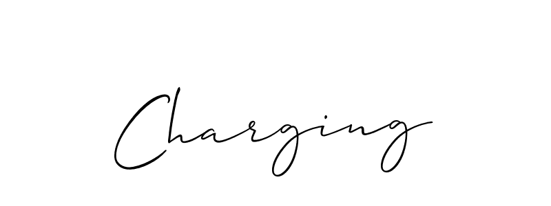Best and Professional Signature Style for Charging. Allison_Script Best Signature Style Collection. Charging signature style 2 images and pictures png