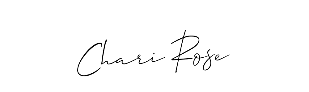 Make a beautiful signature design for name Chari Rose. With this signature (Allison_Script) style, you can create a handwritten signature for free. Chari Rose signature style 2 images and pictures png