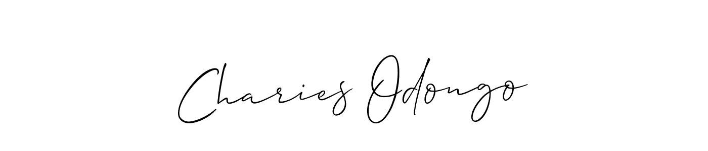 Charies Odongo stylish signature style. Best Handwritten Sign (Allison_Script) for my name. Handwritten Signature Collection Ideas for my name Charies Odongo. Charies Odongo signature style 2 images and pictures png