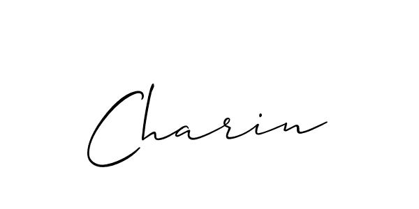 Charin stylish signature style. Best Handwritten Sign (Allison_Script) for my name. Handwritten Signature Collection Ideas for my name Charin. Charin signature style 2 images and pictures png