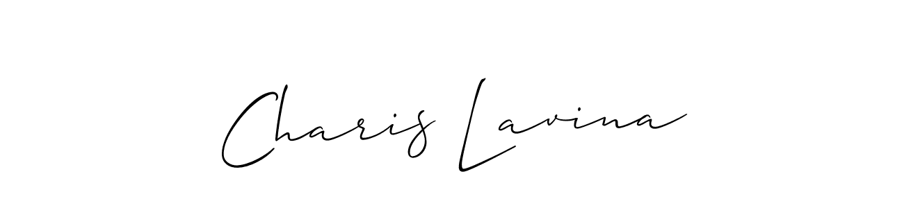 Also we have Charis Lavina name is the best signature style. Create professional handwritten signature collection using Allison_Script autograph style. Charis Lavina signature style 2 images and pictures png