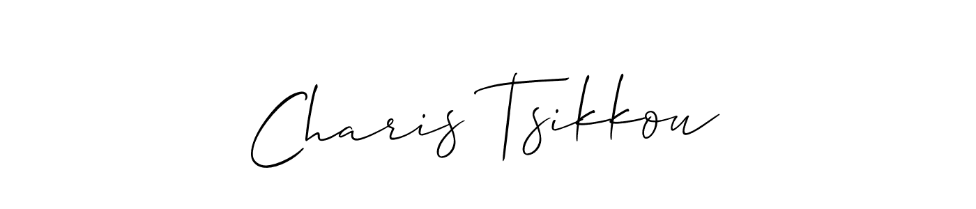 Create a beautiful signature design for name Charis Tsikkou. With this signature (Allison_Script) fonts, you can make a handwritten signature for free. Charis Tsikkou signature style 2 images and pictures png