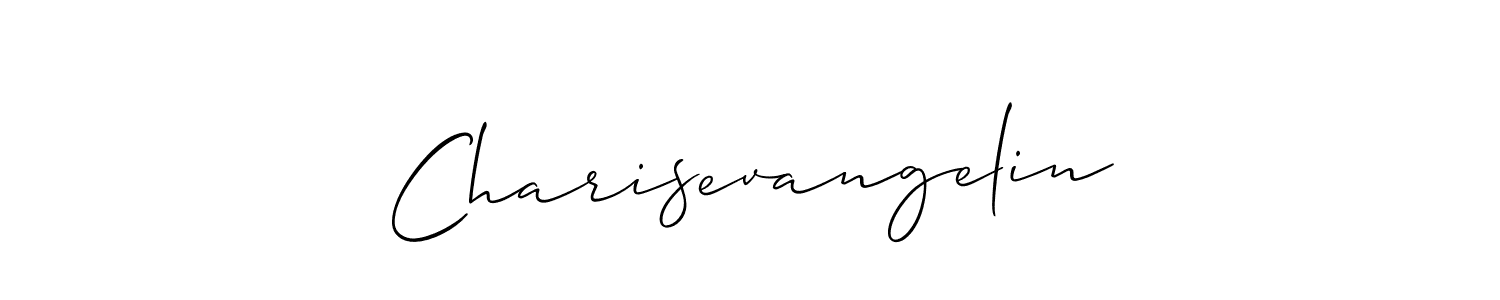 Allison_Script is a professional signature style that is perfect for those who want to add a touch of class to their signature. It is also a great choice for those who want to make their signature more unique. Get Charisevangelin name to fancy signature for free. Charisevangelin signature style 2 images and pictures png