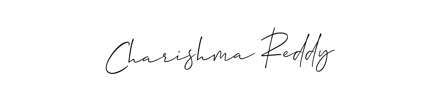 Similarly Allison_Script is the best handwritten signature design. Signature creator online .You can use it as an online autograph creator for name Charishma Reddy. Charishma Reddy signature style 2 images and pictures png