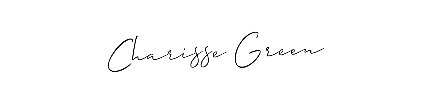 Charisse Green stylish signature style. Best Handwritten Sign (Allison_Script) for my name. Handwritten Signature Collection Ideas for my name Charisse Green. Charisse Green signature style 2 images and pictures png