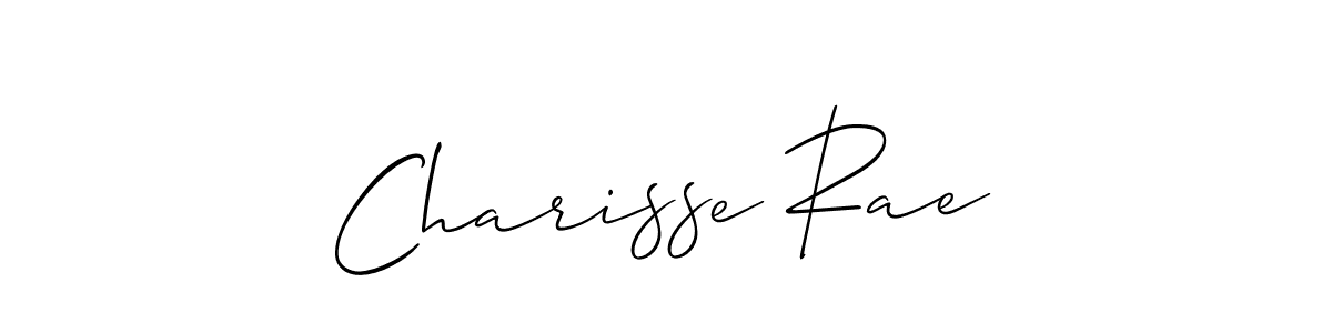 Use a signature maker to create a handwritten signature online. With this signature software, you can design (Allison_Script) your own signature for name Charisse Rae. Charisse Rae signature style 2 images and pictures png