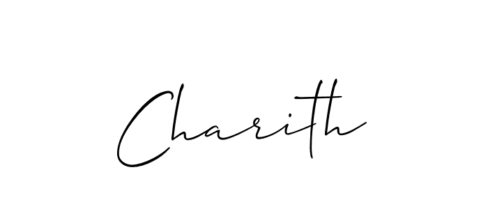 if you are searching for the best signature style for your name Charith. so please give up your signature search. here we have designed multiple signature styles  using Allison_Script. Charith signature style 2 images and pictures png