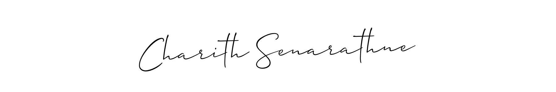 Design your own signature with our free online signature maker. With this signature software, you can create a handwritten (Allison_Script) signature for name Charith Senarathne. Charith Senarathne signature style 2 images and pictures png