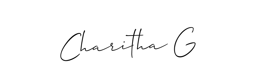 Also we have Charitha G name is the best signature style. Create professional handwritten signature collection using Allison_Script autograph style. Charitha G signature style 2 images and pictures png