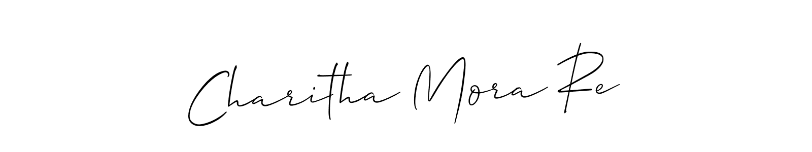 You can use this online signature creator to create a handwritten signature for the name Charitha Mora Re. This is the best online autograph maker. Charitha Mora Re signature style 2 images and pictures png