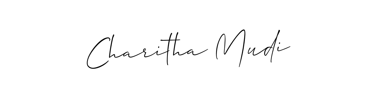 This is the best signature style for the Charitha Mudi name. Also you like these signature font (Allison_Script). Mix name signature. Charitha Mudi signature style 2 images and pictures png