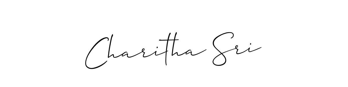 You should practise on your own different ways (Allison_Script) to write your name (Charitha Sri) in signature. don't let someone else do it for you. Charitha Sri signature style 2 images and pictures png