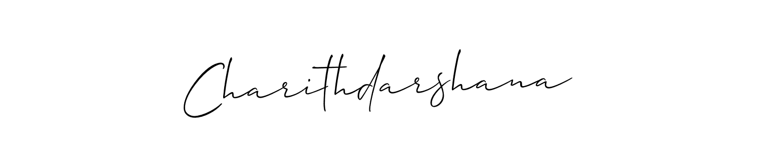 The best way (Allison_Script) to make a short signature is to pick only two or three words in your name. The name Charithdarshana include a total of six letters. For converting this name. Charithdarshana signature style 2 images and pictures png