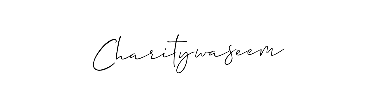 Make a short Charitywaseem signature style. Manage your documents anywhere anytime using Allison_Script. Create and add eSignatures, submit forms, share and send files easily. Charitywaseem signature style 2 images and pictures png