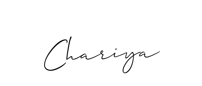 You should practise on your own different ways (Allison_Script) to write your name (Chariya) in signature. don't let someone else do it for you. Chariya signature style 2 images and pictures png