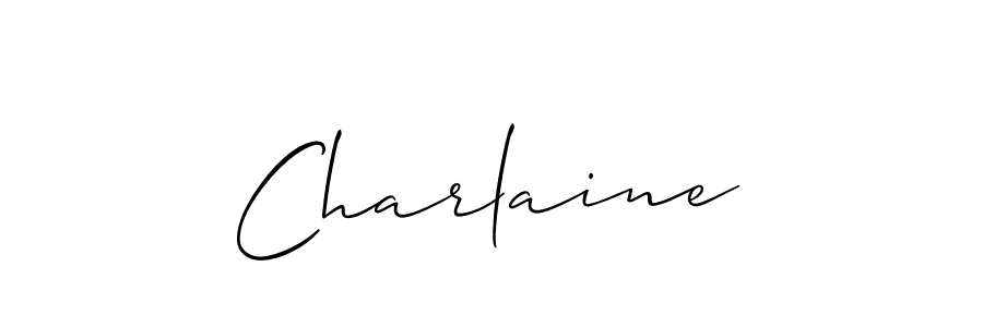 The best way (Allison_Script) to make a short signature is to pick only two or three words in your name. The name Charlaine include a total of six letters. For converting this name. Charlaine signature style 2 images and pictures png