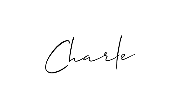 How to make Charle signature? Allison_Script is a professional autograph style. Create handwritten signature for Charle name. Charle signature style 2 images and pictures png