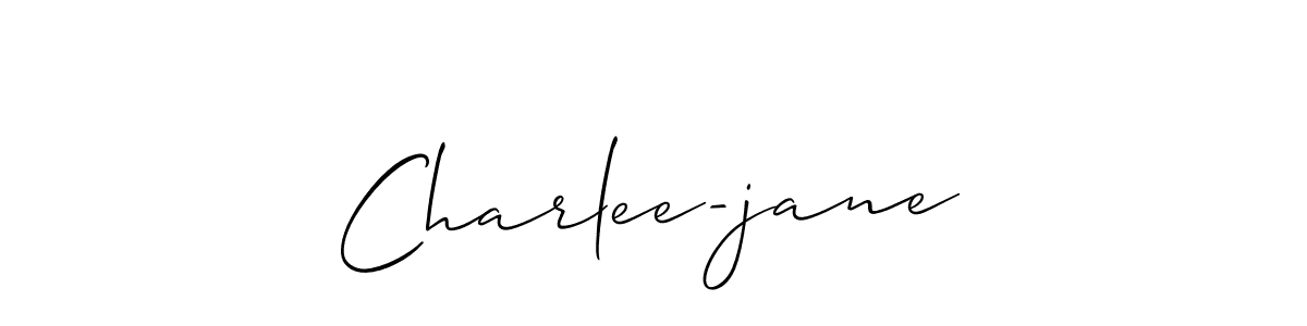 if you are searching for the best signature style for your name Charlee-jane. so please give up your signature search. here we have designed multiple signature styles  using Allison_Script. Charlee-jane signature style 2 images and pictures png