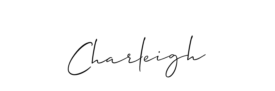How to Draw Charleigh signature style? Allison_Script is a latest design signature styles for name Charleigh. Charleigh signature style 2 images and pictures png