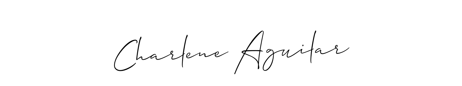 Similarly Allison_Script is the best handwritten signature design. Signature creator online .You can use it as an online autograph creator for name Charlene Aguilar. Charlene Aguilar signature style 2 images and pictures png