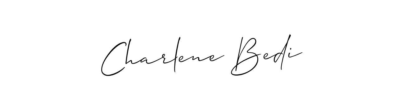 Here are the top 10 professional signature styles for the name Charlene Bedi. These are the best autograph styles you can use for your name. Charlene Bedi signature style 2 images and pictures png