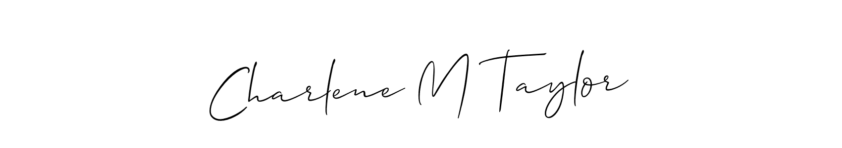 How to Draw Charlene M Taylor signature style? Allison_Script is a latest design signature styles for name Charlene M Taylor. Charlene M Taylor signature style 2 images and pictures png