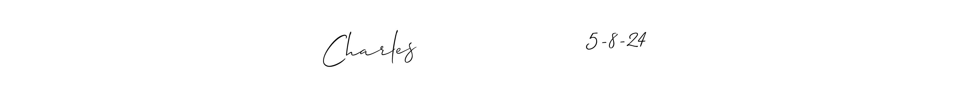Use a signature maker to create a handwritten signature online. With this signature software, you can design (Allison_Script) your own signature for name Charles                    5-8-24. Charles                    5-8-24 signature style 2 images and pictures png