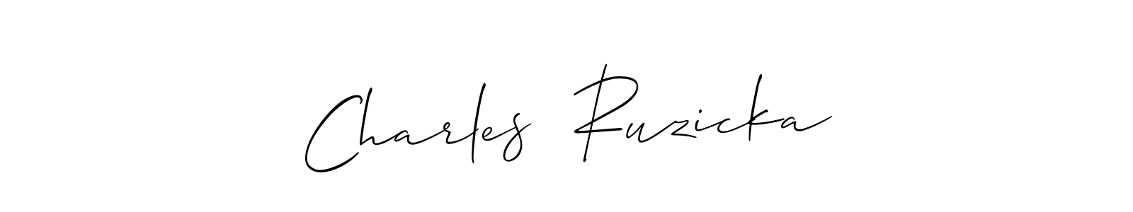 Also we have Charles  Ruzicka name is the best signature style. Create professional handwritten signature collection using Allison_Script autograph style. Charles  Ruzicka signature style 2 images and pictures png