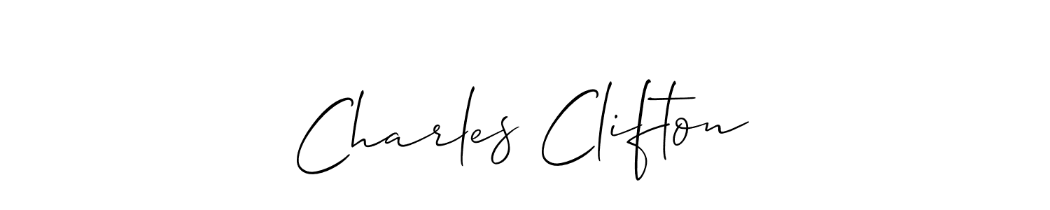 It looks lik you need a new signature style for name Charles Clifton. Design unique handwritten (Allison_Script) signature with our free signature maker in just a few clicks. Charles Clifton signature style 2 images and pictures png