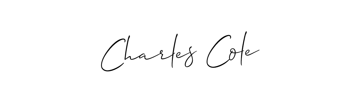 How to make Charles Cole signature? Allison_Script is a professional autograph style. Create handwritten signature for Charles Cole name. Charles Cole signature style 2 images and pictures png